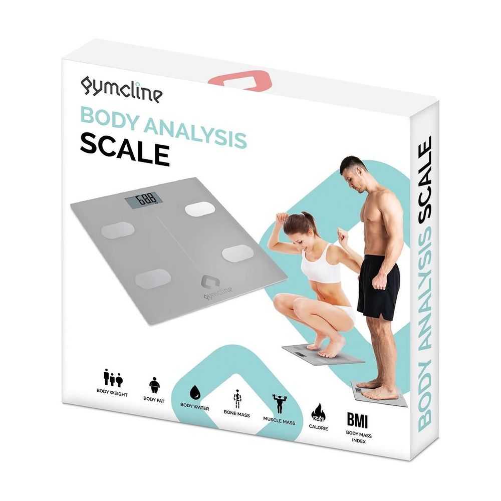 Body Analysis Scale w/ BMI Report & Daily Calorie Intake Guide, Silver