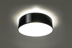 ARENA 35 Black Round Ceiling Lamp - Loft Design LED E27 - Lighting Solution