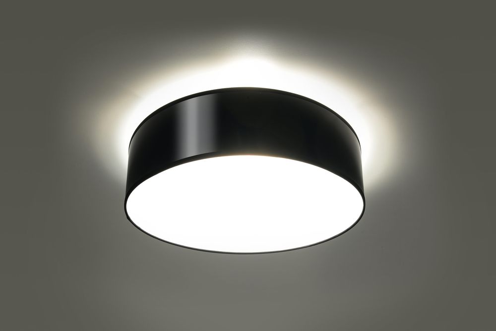ARENA 35 Black Round Ceiling Lamp - Loft Design LED E27 - Lighting Solution