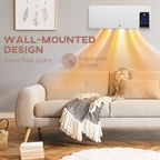 2000W Wall Mounted Ceramic Heater with Remote Control for Home
