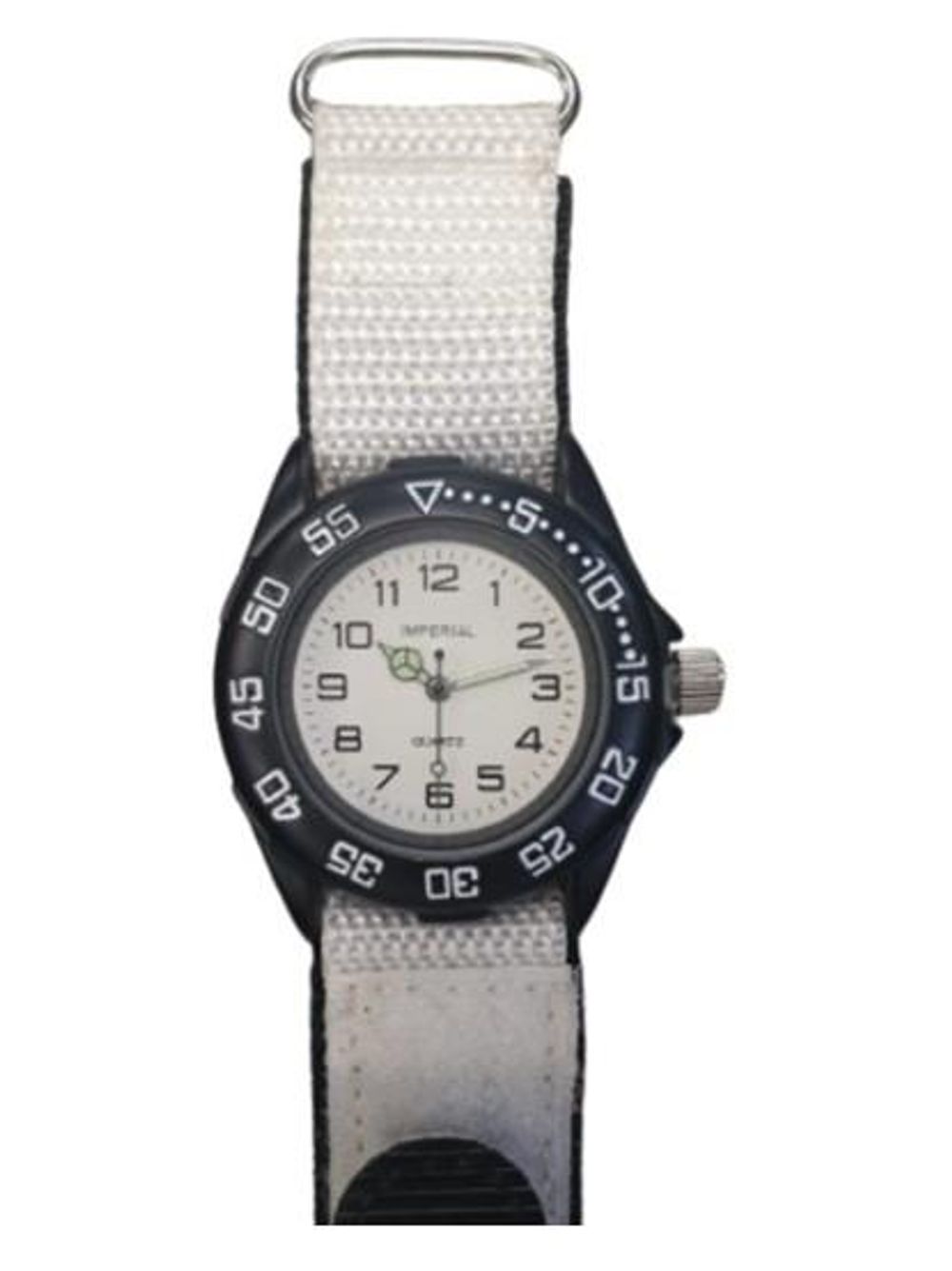 White Kids' Fasten Watch: - LIMITED: RE-BATTERY REQUIRED