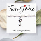 21st Birthday Beaded Bracelet