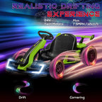 24V Electric Go Kart for Kids with Adjustable Seat