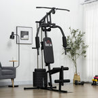 Multi Gym with Weights, Multifunction Home Gym Machine with 45kg Weight Stack for Full Body Workout and Strength Training