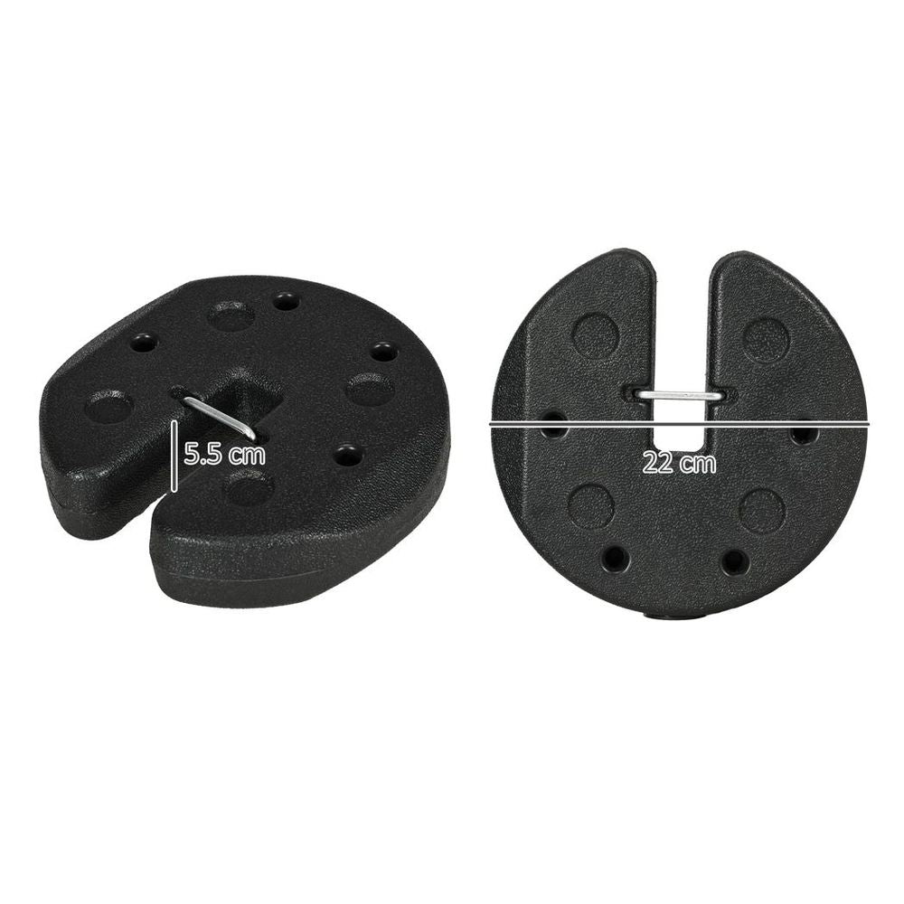 Gazebo Weights - Set of 4, Reinforce Pins, Easy Carry Belt - 12KG