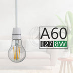 2 Pack E27,B22 LED Edison Dimmable Vintage Amber Glass Warm white 2700K, Cool white 6000K Light Bulbs