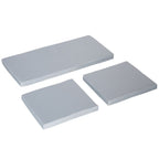 Rattan Seat Cushions- Set of 3, Grey- Enhance Your Outdoor Comfort