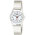 Womens Silver Day Date Expander Watch - Timepiece