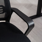 Meeting Office Chair, Mesh Reception Chair with Sled Base, Black