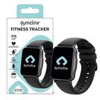 Gymcline Ciro Fitness Tracker: 25 Sports Modes, Water Resistant, Black