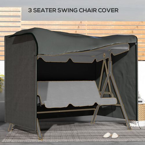 Large Outdoor Swing Chair Cover Garden Furniture Protector 164cm Grey