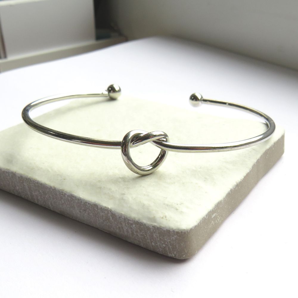 Silver Knot Bangle - Ideal Birthday or Christmas Gift