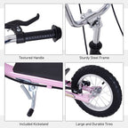 Teen Scooter Adjustable Height Dual Brakes Rubber Wheels Kickstand