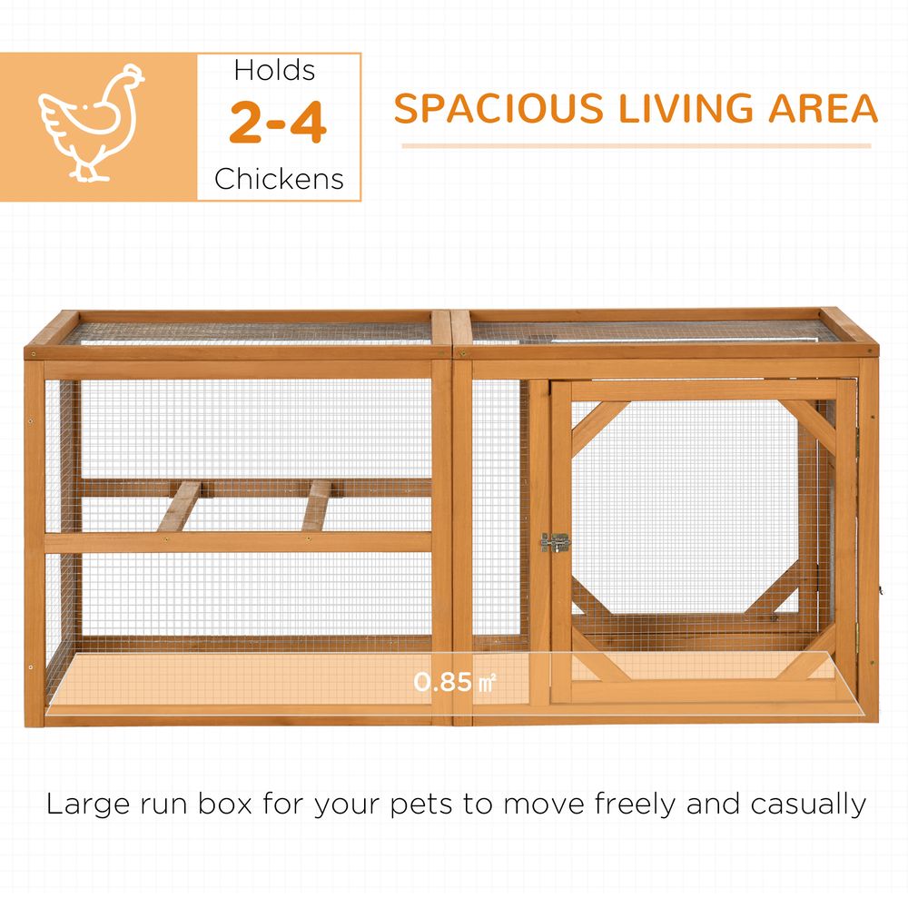 Spacious Wooden Chicken Coop - Perches, Doors - 2-4 Chickens - Secure