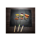 Non-Stick BBQ Grill Mat (40 x 33 cm) - Universal Barbeque Baking Oven Liners Reusable and Dishwasher Safe Indoor Outdoor BBQ Cooking Mats for Charcoal Electric Gas Grill Kitchen Ovens - Black