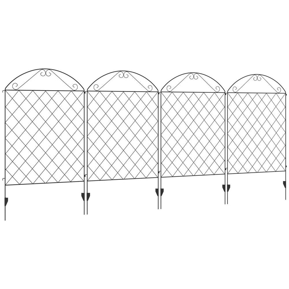 Elegant Garden Fence Panels, Animal Barrier & Flower Bed Border Edging - !