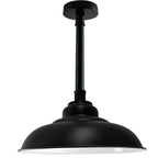 Modern Industrial Metal Curved Lampshade Ceiling Light Black Flush Mount Lighting Indoor Light Without Bulb