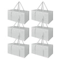 6PK Moving Bags - Large, Strong, and Convenient Storage Solution