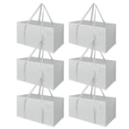 6PK Moving Bags - Large, Strong, and Convenient Storage Solution