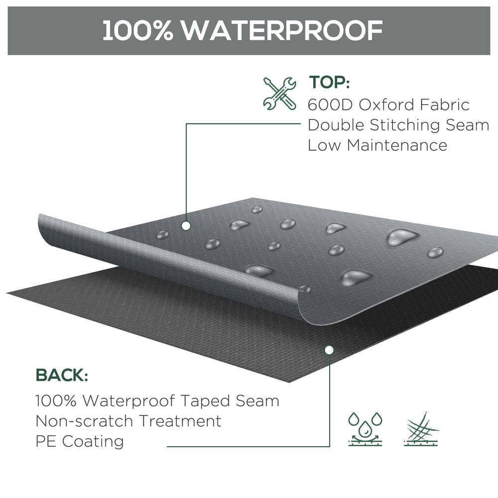Waterproof & UV Resistant 200x73cm Garden Furniture Cover - Oxford Fabric