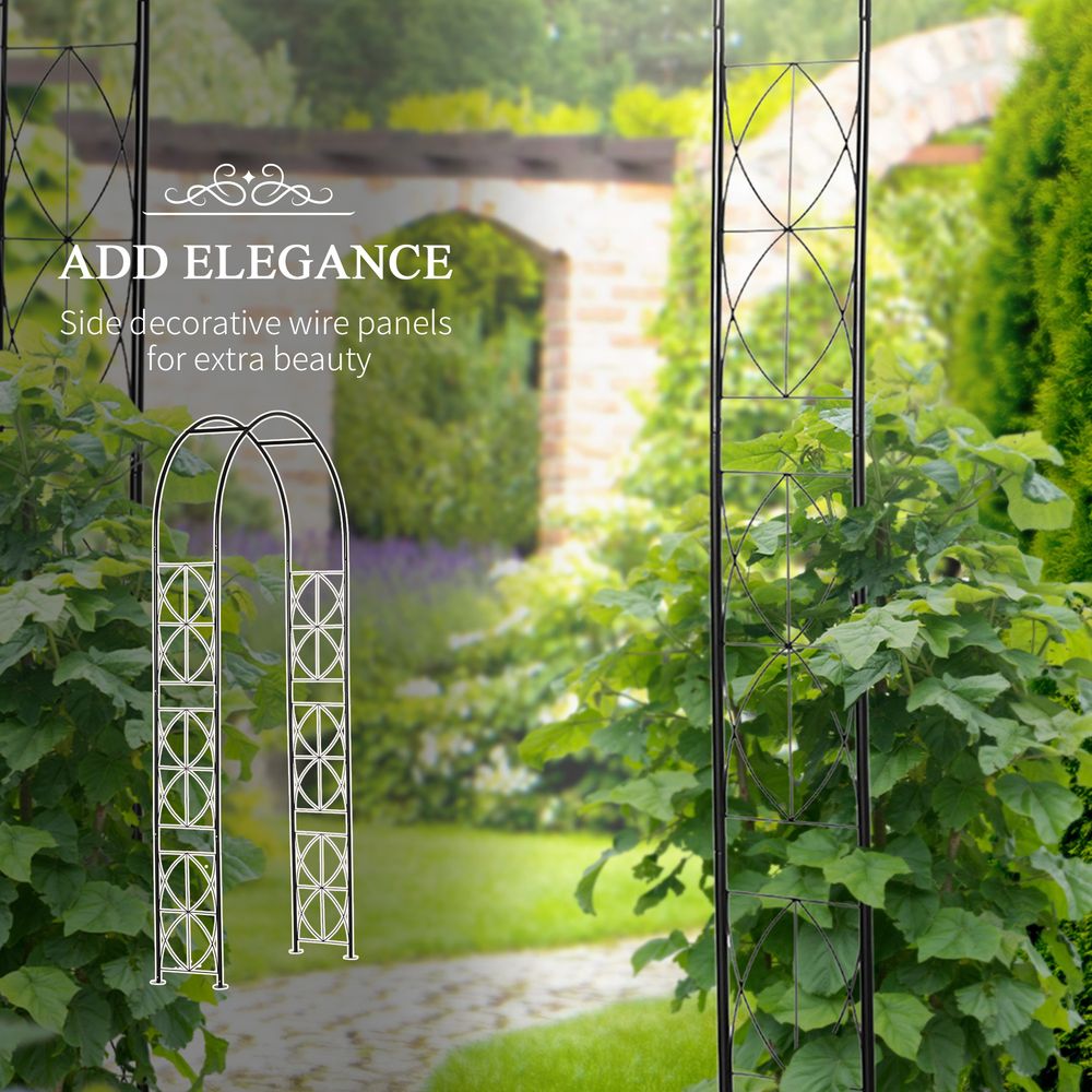 Vintage Garden Arch Trellis Rose Plant Rack