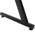 Gaming Desk Steel Frame with Cup Holder, Headphone Hook, Adjustable Feet and Cable Organiser, Home Office Computer Table, Black, Modern, 120 x 65 cm