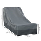 Outdoor Furniture Cover Set - Water Resistant - 200x86cm - Professional Quality