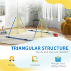 Kids Gymnastic Bar w/ Adjustable Height, Foldable Training Bar - Blue