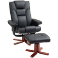 Reclining Armchair with Footstool and Adjustable Backrest