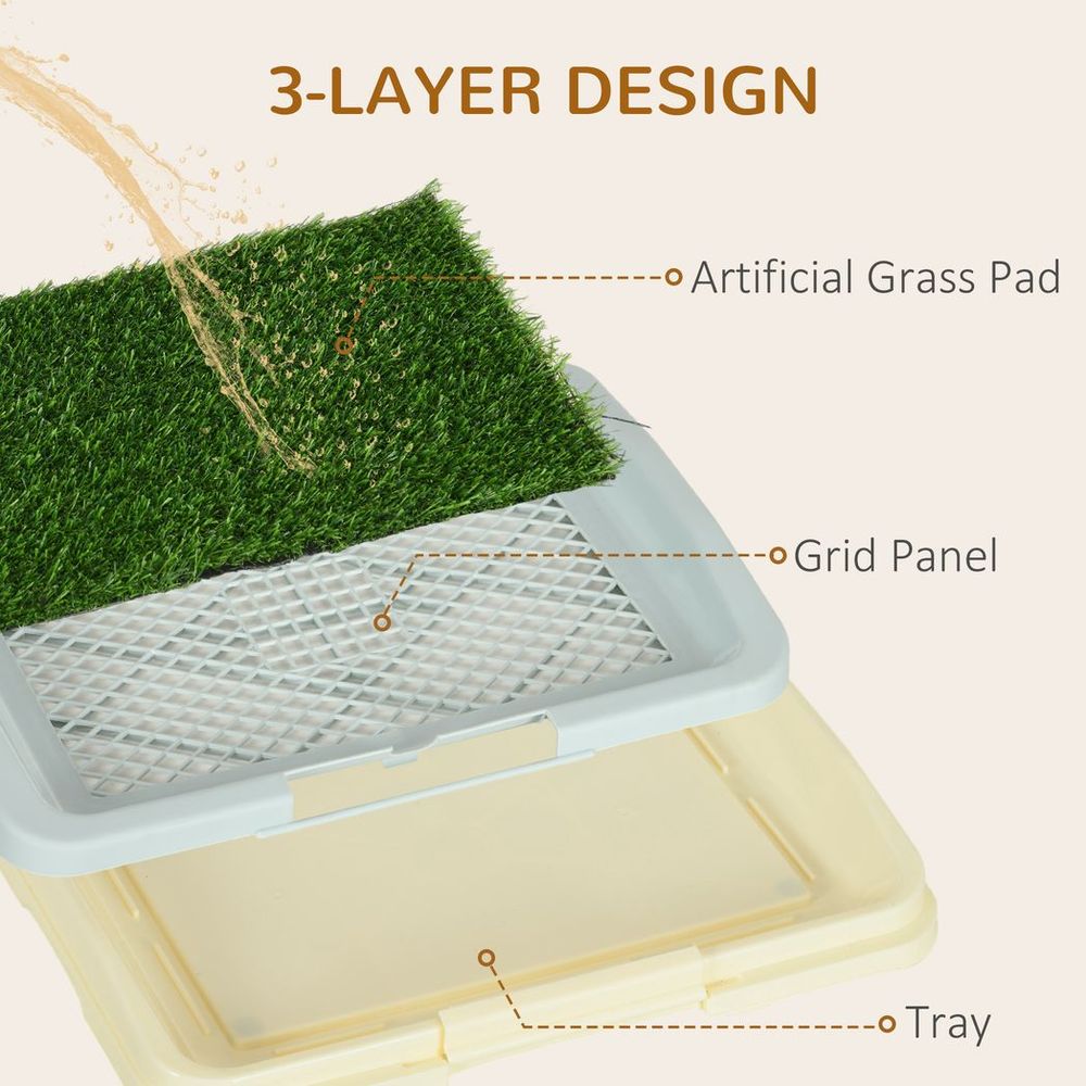 Dog Toilet - Indoor, Artificial Grass, Grid Panel, Tray: The Perfect Solution for Easy Pet Waste Management!