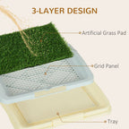 Dog Toilet - Indoor, Artificial Grass, Grid Panel, Tray: The Perfect Solution for Easy Pet Waste Management!