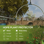 Fruit Cage, Plant Protection Tent, 1.2 x 1.2 x 1.9m, Black