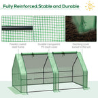 Portable Mini Greenhouse - Steel Frame & PE Cover - 180x90x90cm - Ideal for Small Spaces