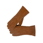 Womens Sheepskin Gloves With 3 Point Design - 305-100 Brown