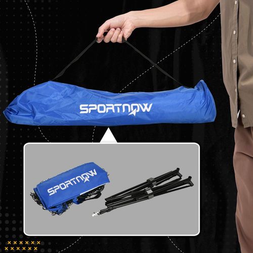 4m Badminton Net, Adjustable Sports Net for Tennis, Volleybal, Blue