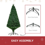 Pre-Lit Fibre Optic Artificial Christmas Tree Topper Multi-Colour 5ft