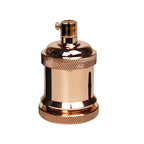 Rose Gold E27 Metal Lamp/Bulb Holder - Vintage Edison Filament Bulbs - Antique Design - Free Shipping