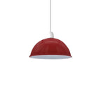 Vintage Burgandy Industrial Dome Lamp Shade - Easy Fit - Metal E27 Light Fitting - 60W - Ceiling Pendant Wall Light
