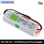 Waterproof LED Driver Power Supply Transformer AC240V-DC12V Power Converter 15W