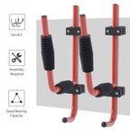 Kayak Canoe Heavy Duty Wall Mounted Storage Holder Rack Heavy Duty Storing Hangers Red and Black,37 x 44 cm