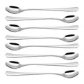 Elegant 8pc SS Long Handle Latte Spoons - for Kitchen, Hotel, Restaurant - Gift!