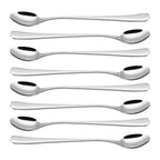 Elegant 8pc SS Long Handle Latte Spoons - for Kitchen, Hotel, Restaurant - Gift!