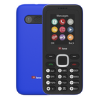 Blue Dual SIM Mobile with USB Cable