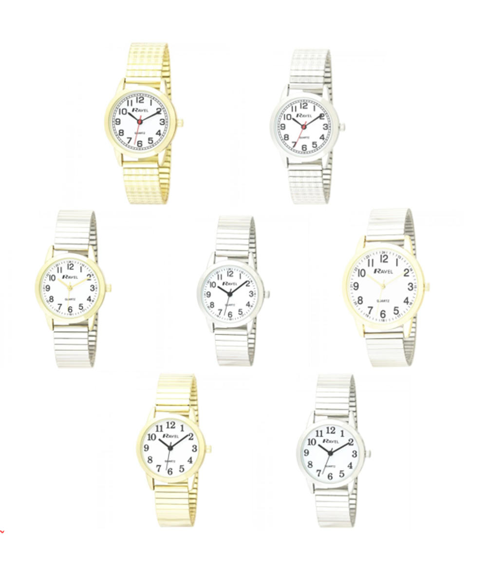 Women's Bold Number Dial Expander Bracelet Watch
