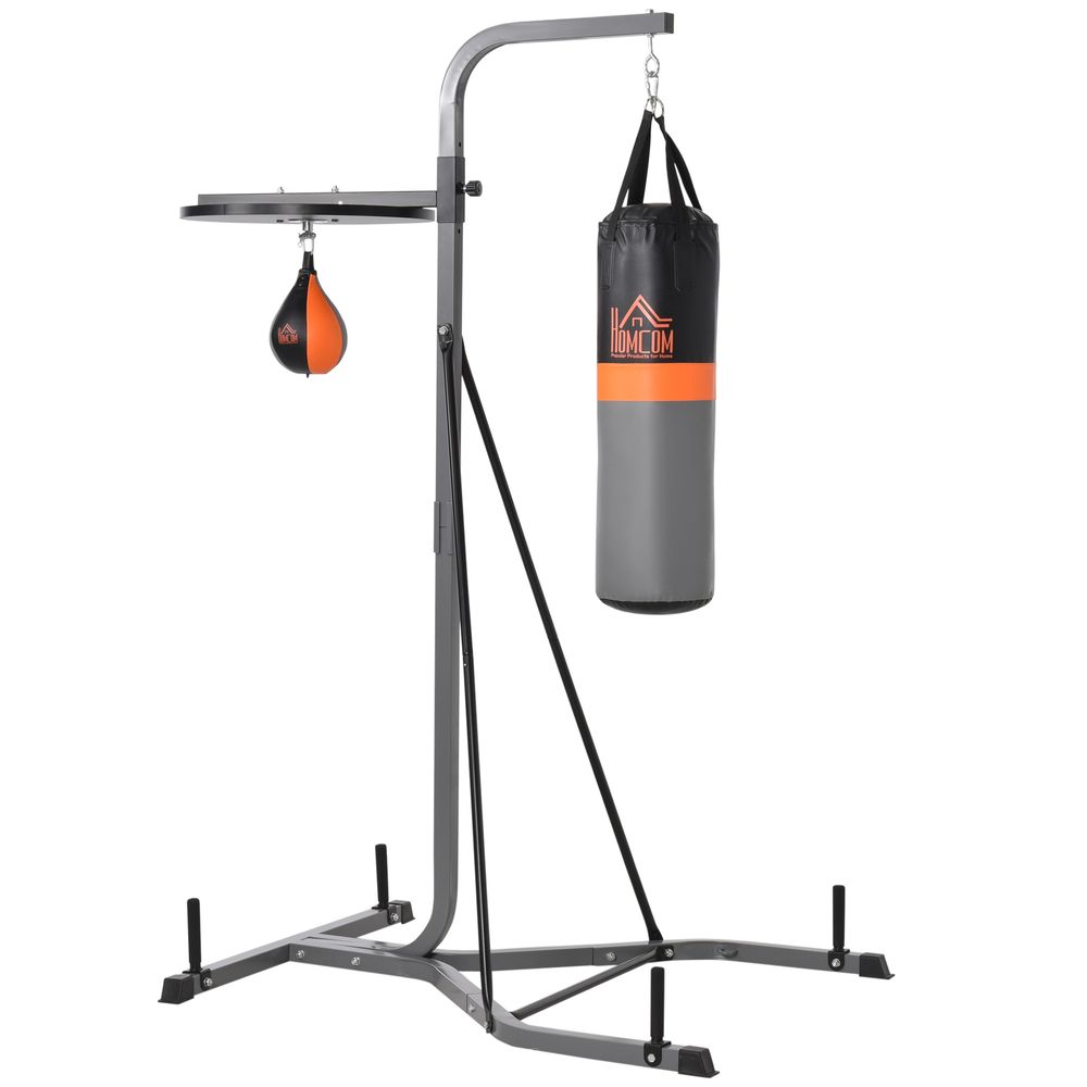 Freestanding Boxing Punch Bag Station with Speed Ball