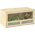 Reptile Terrarium w/ Transparent Sliding Doors, Breathable Mesh