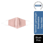 Termin8 Satin Silk, Lightweight Breathable, Washable & Festival Face Mask Pink