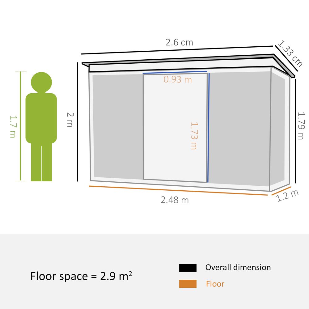 Outdoor Storage Shed - Spacious, Durable & Lockable - Ideal for Tools, Equipment & Bikes