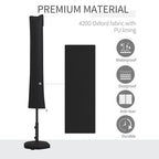Parasol Cover, Patio Cantilever Cover, Banana Umbrella Cover, Black