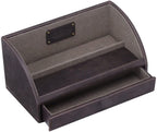 Jacob Jones Charging Valet - Brown & Khaki Design for Neat & Tidy Charging - Ideal Gift for Modern Gentlemen - 12 Month